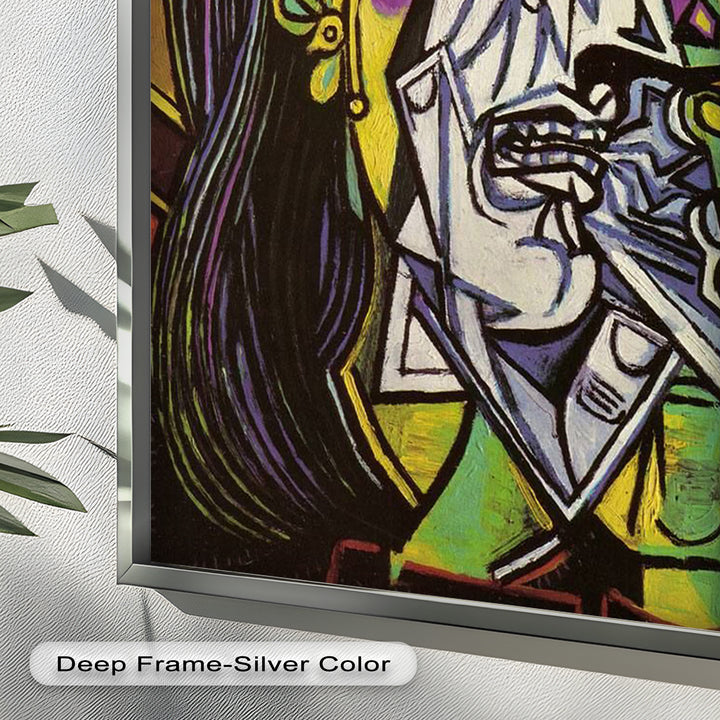 Weeping Woman in Crimson Hat – Picasso Oil Painting