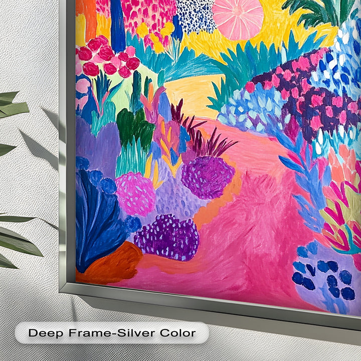 Dreamy Garden Path - Modern Oil Painting