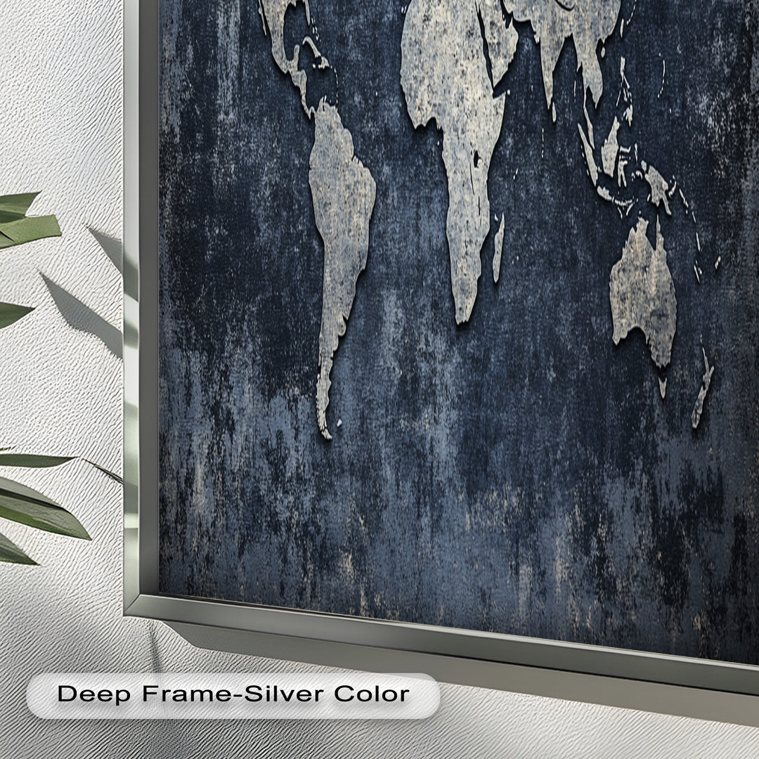 World Map – Modern Oil Paintings