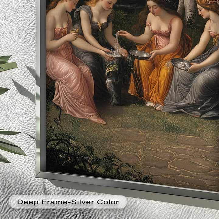 Forest Nymphs at the Spring – Mythical Gathering Oil Painting