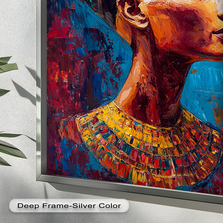 Fauvist Queen – Royal Profile Oil Painting