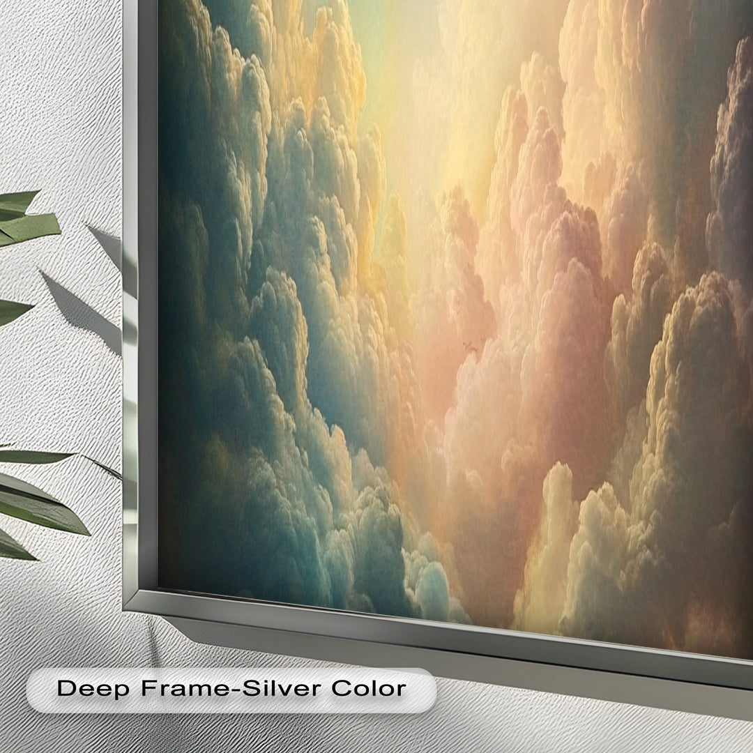 Heavenly Sky Glow – Modern Oil Painting