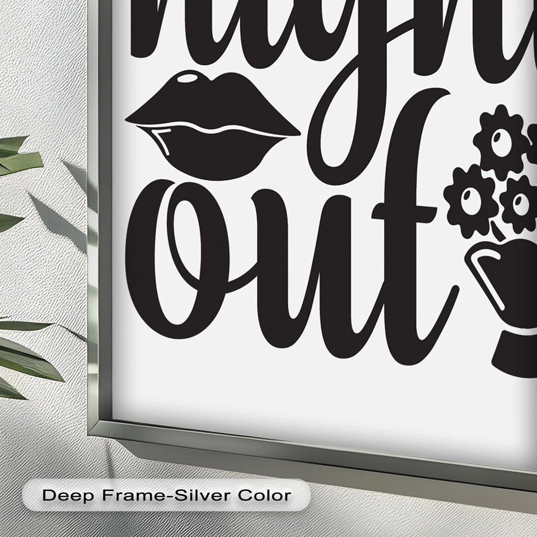Girls Night Out – Typography Oil Painting - MyPhotoStation