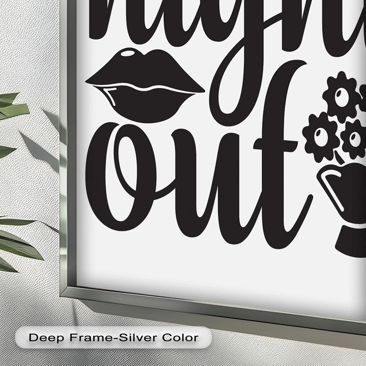 Girls Night Out – Typography Oil Painting - MyPhotoStation