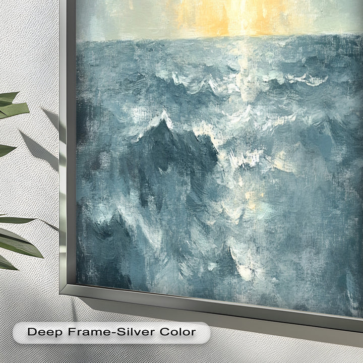 Sunrise Ocean View Decor - Seascape Oil Painting