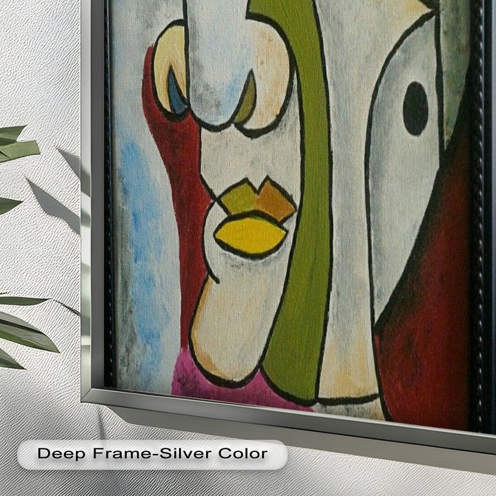 Fragmented Persona – Geometric Abstract Picasso Oil Painting