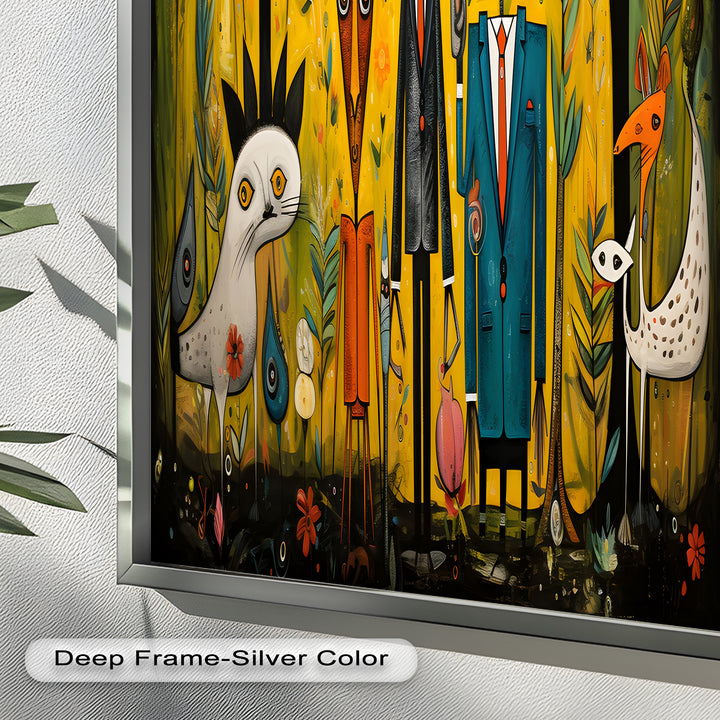 The Dandy Forest – Surreal Animal Portraits in Suits Picasso Oil Painting