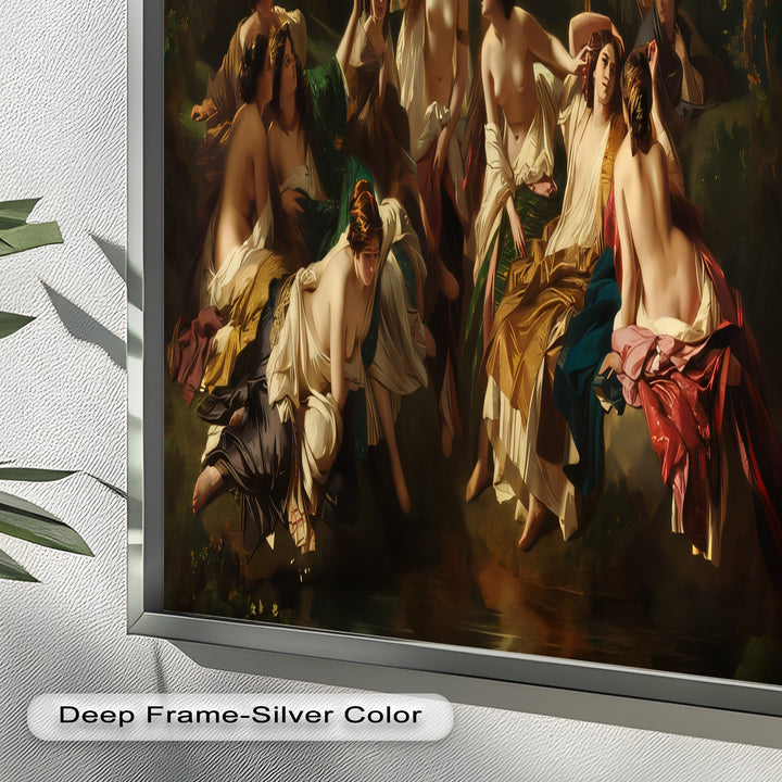Twilight Reverie – Neoclassical Gathering of Maidens Oil Painting