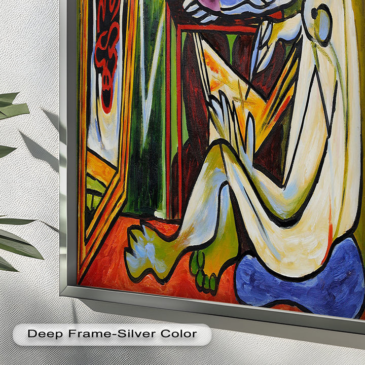Artist and the Dream – Abstract Interior Scene Picasso Oil Painting