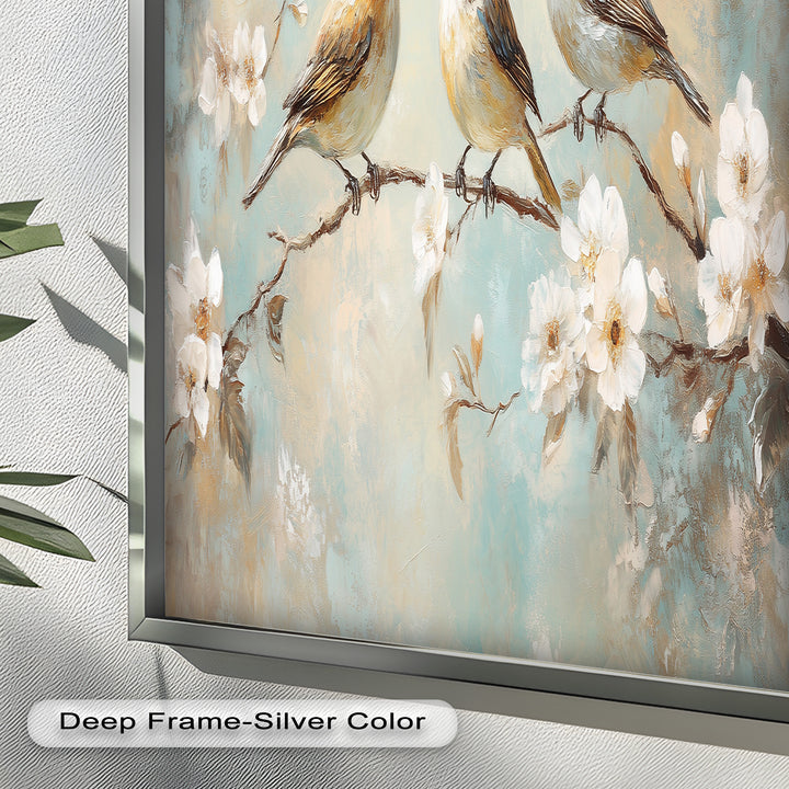 Springtime Songbirds – Animal Oil Painting