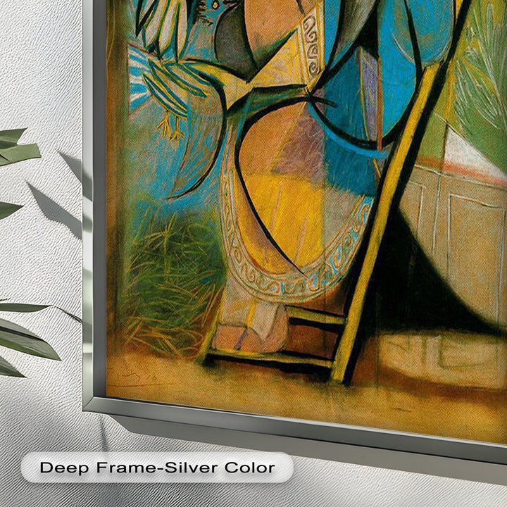 The Nesting Spirit – Cubist Mother and Bird Picasso Oil Painting