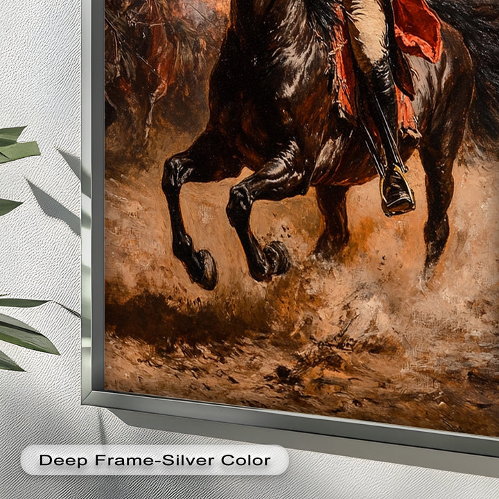 Rider of Defiance – Revolutionary Commander Oil Painting
