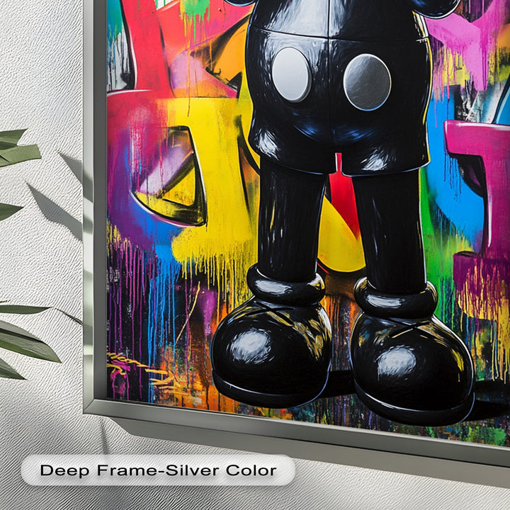 Behind the Hands – KAWS Oil Painting