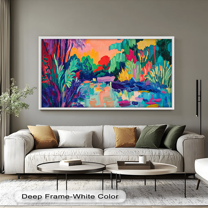 Tropical Reflections – Fauvist Oil Painting