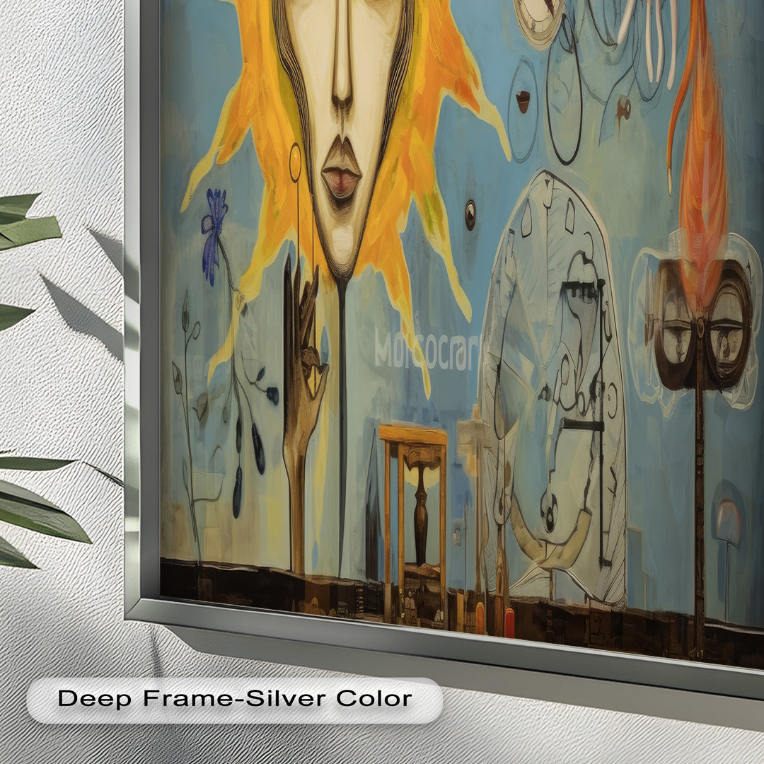 Solar Reverie – Surreal Dreamscape Picasso Oil Painting