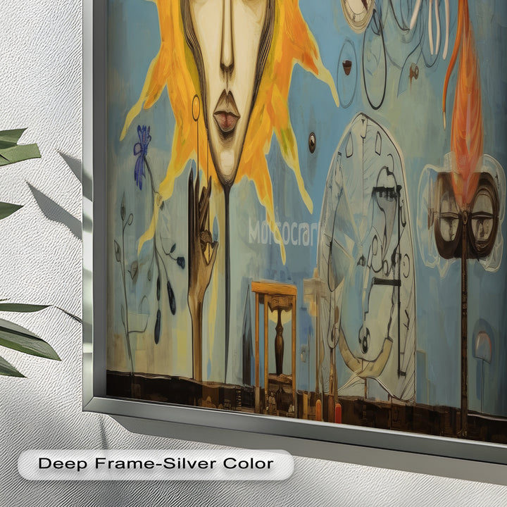 Solar Reverie – Surreal Dreamscape Picasso Oil Painting