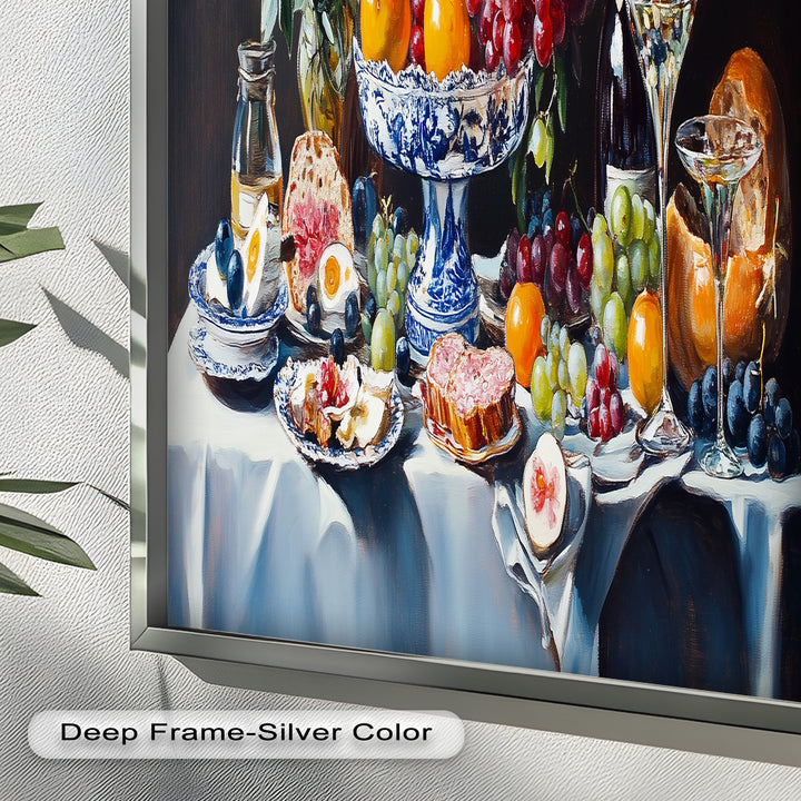 Elegant Kitchen Dining Decor - Still Life Oil Painting