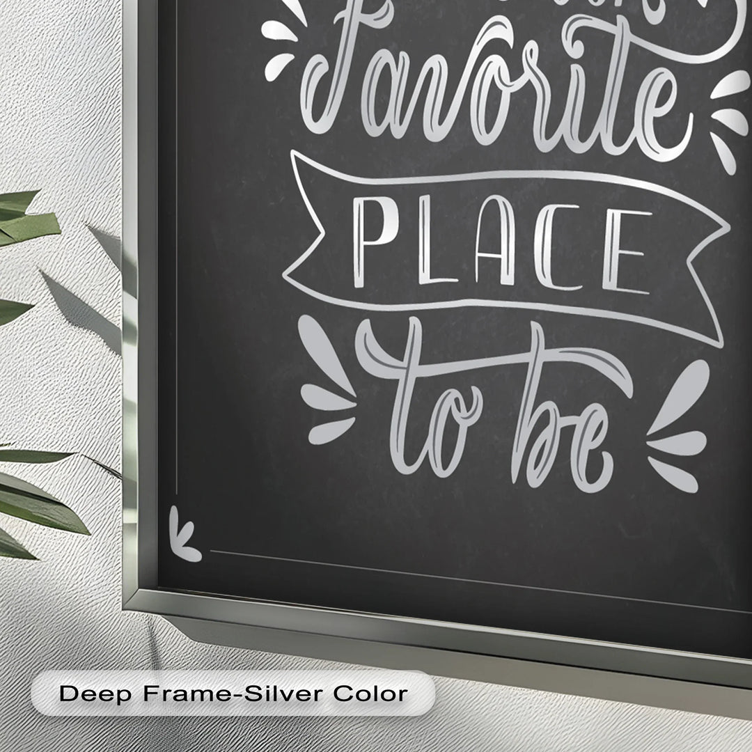 Together Is Our Favorite Place – Chalk Style Oil Painting - MyPhotoStation