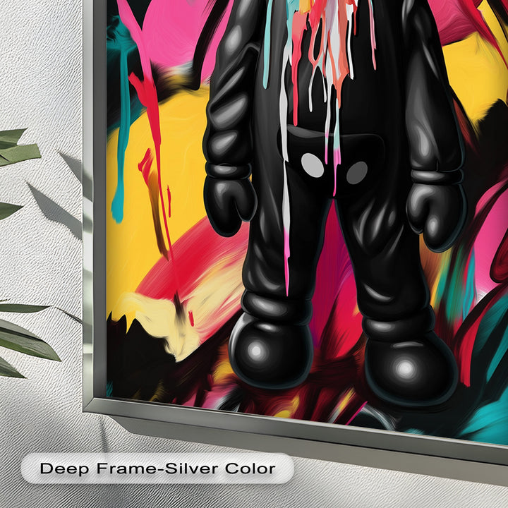 Meltdown Companion – Color Splash KAWS Oil Painting