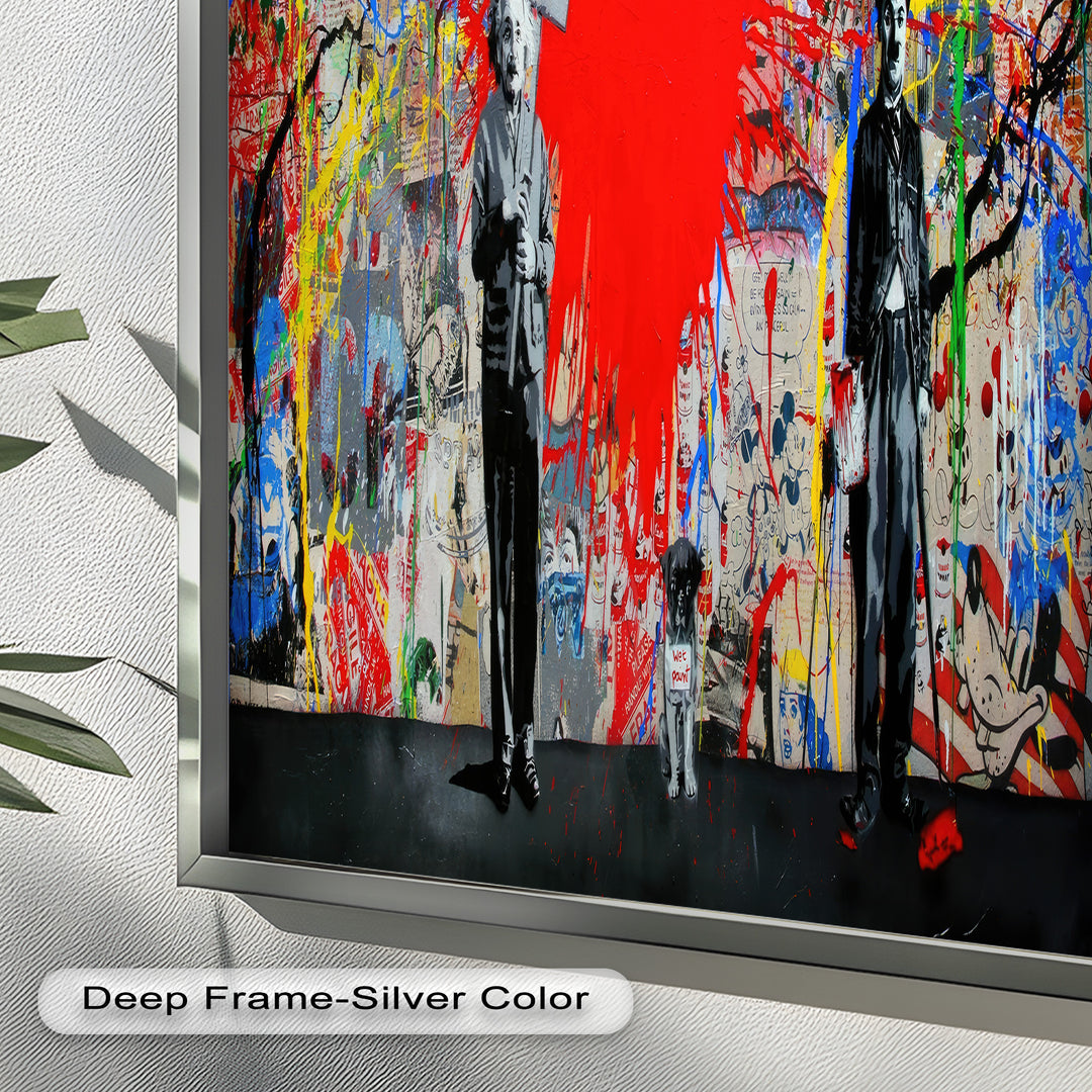 Love Is the Answer – Color Explosion Banksy Oil Painting