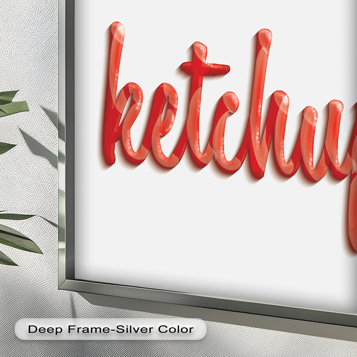 Mustard & Ketchup – Typography Oil Painting