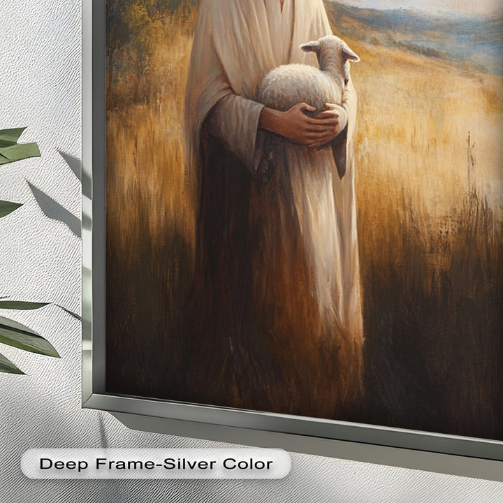 Psalm 23:1 – The Lord is My Shepherd Bible Verse Oil Painting