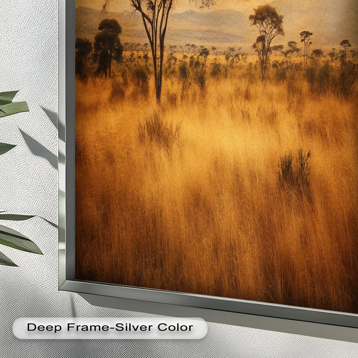 African Savanna Tree Wall Art – Landscape Oil Painting