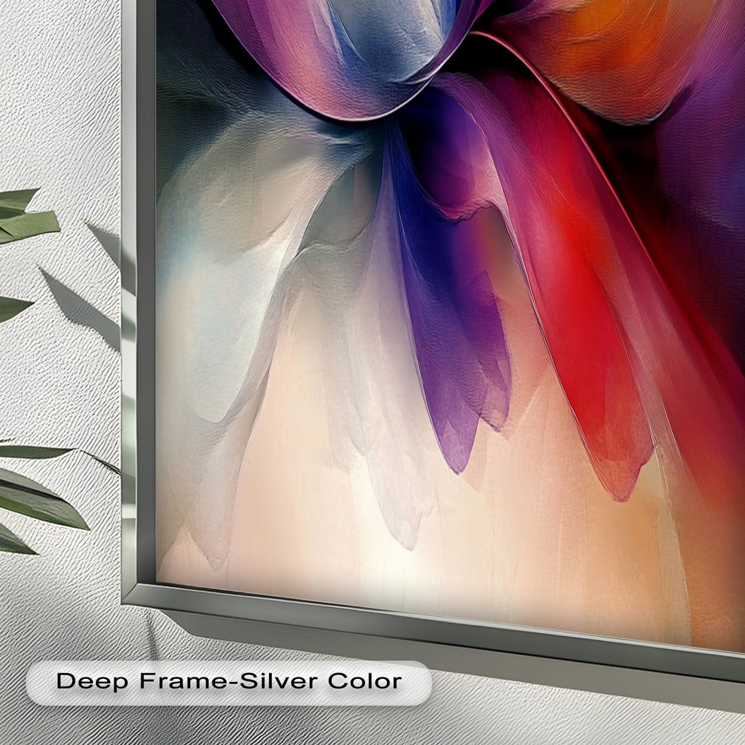 Abstract Floral Flow – Colorful Modern Oil Painting
