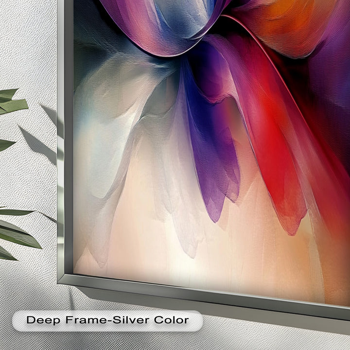 Abstract Floral Flow – Colorful Modern Oil Painting