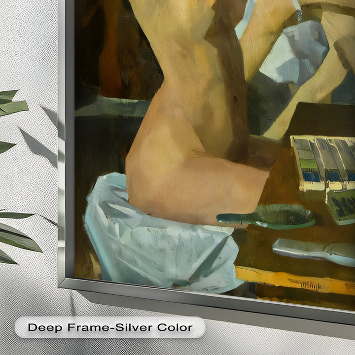 Muted Reverie – Figurative Nude Oil Painting in Earth Tones