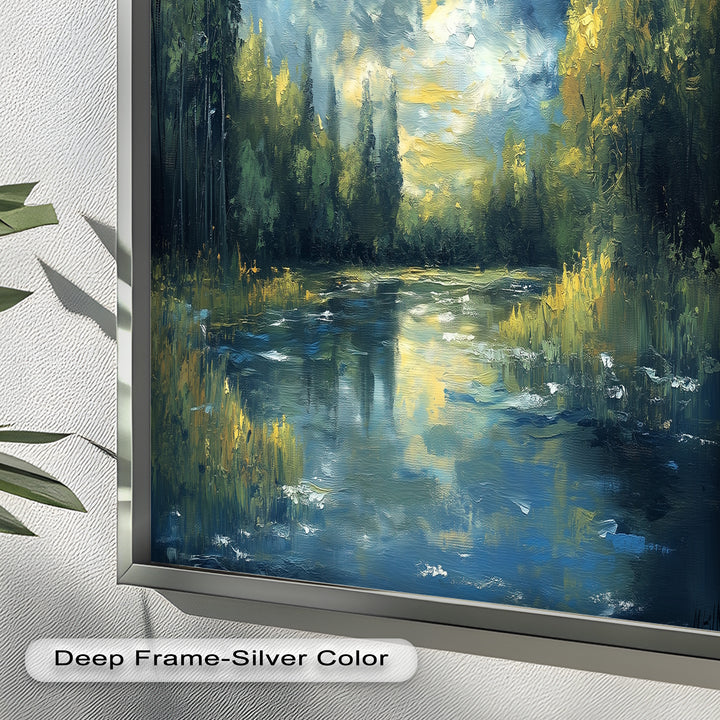 Forest River – Nature Oil Painting