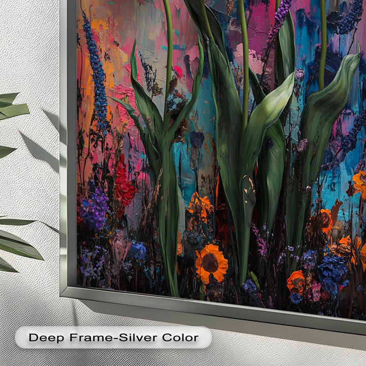 Colorful Tulip Garden - Flower Oil Painting