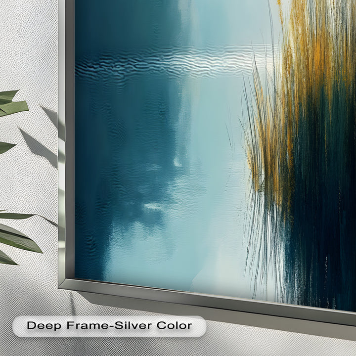 Misty Morning Landscape – Framed Nature Oil Painting