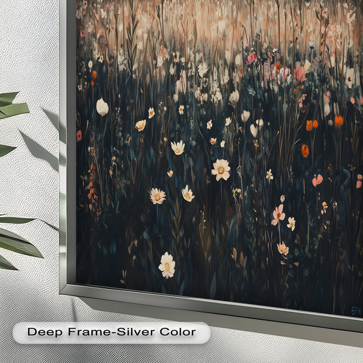 Wildflower Horizon – Framed Oil Painting