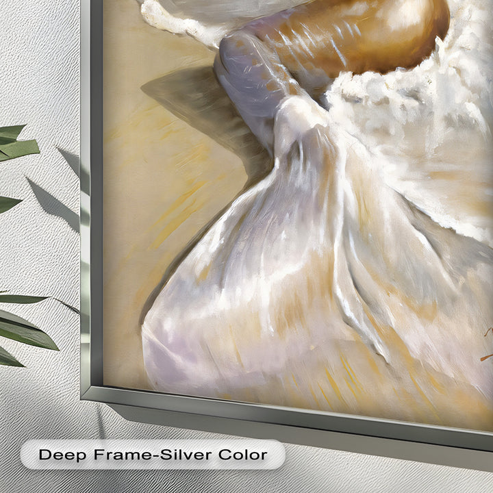 Golden Tide – Sensual Mermaid Oil Painting