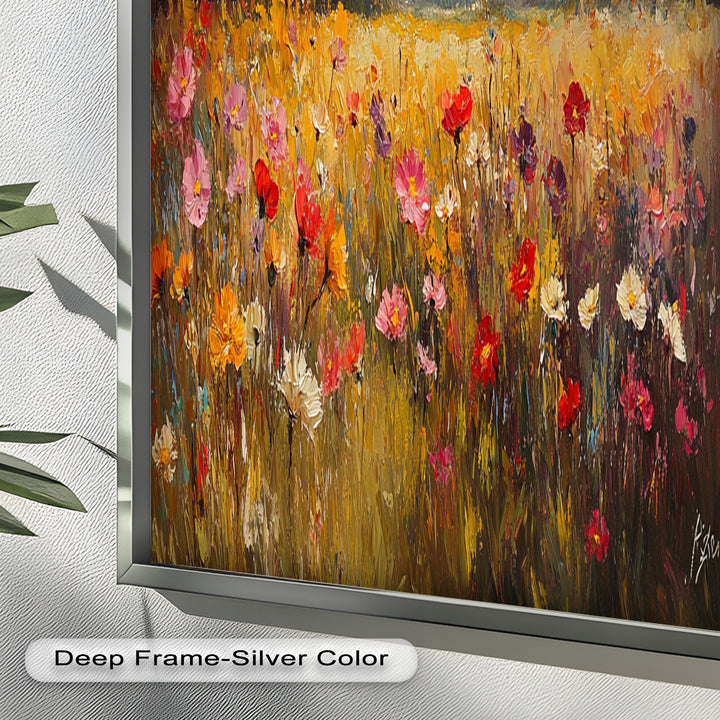 Wildflower Field – Floral Oil Painting