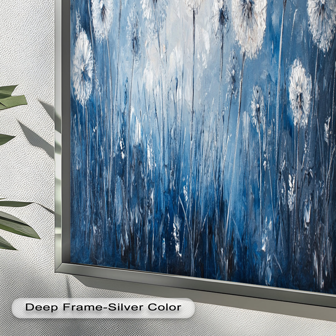Dreamy Dandelion Field Wall Art – Floral Oil Painting