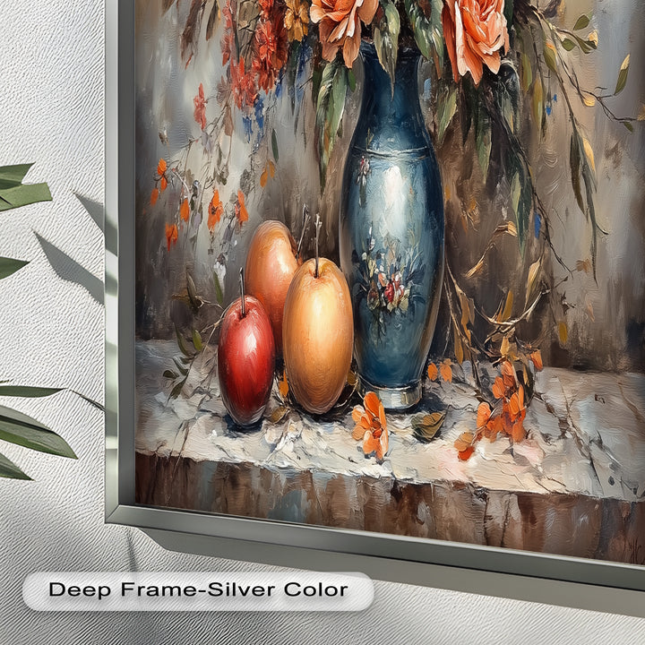 Vintage Floral Harmony – Still Life Oil Painting