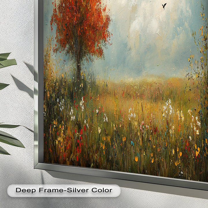 Autumn Serenity – Tree Landscape Oil Painting