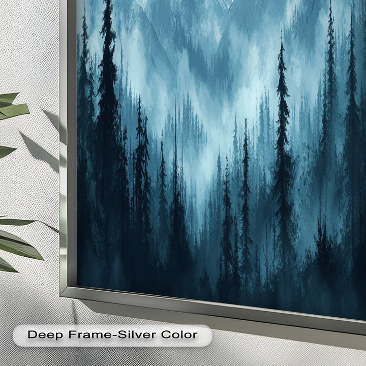 Misty Mountain Pines – Landscape Oil Paintings