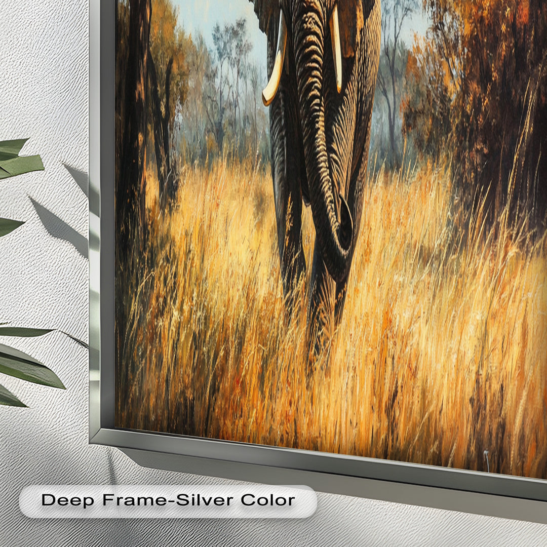 Guardian of the Wild – Elephant Oil Painting