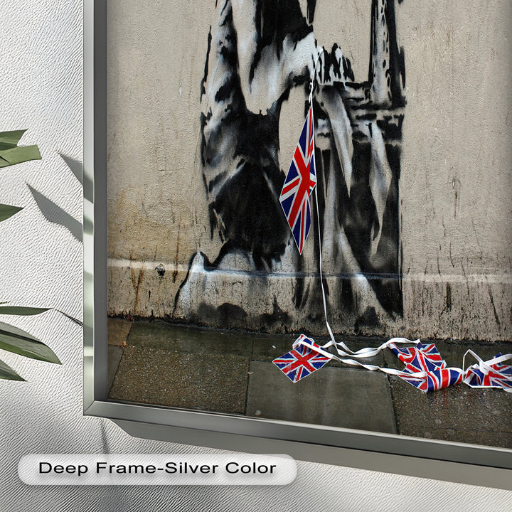 Stitched Allegiance – Banksy Oil Painting