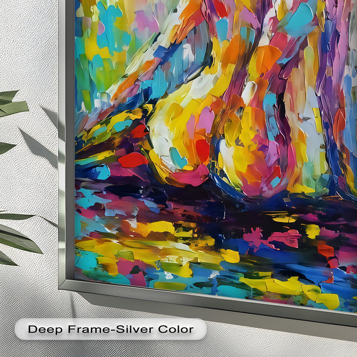 Radiant Reverie – Colorful Nude Impressionist Oil Painting