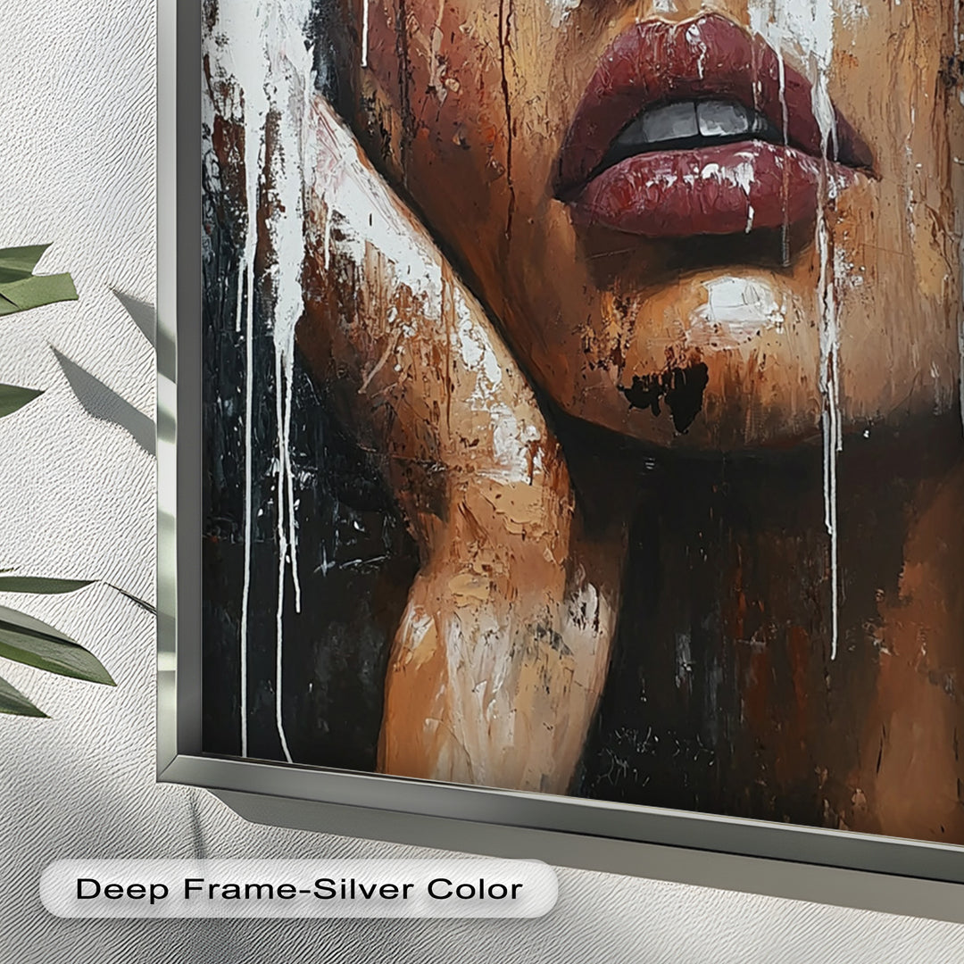 Dripping Silence – Modern Expressionist Abstract Oil Painting