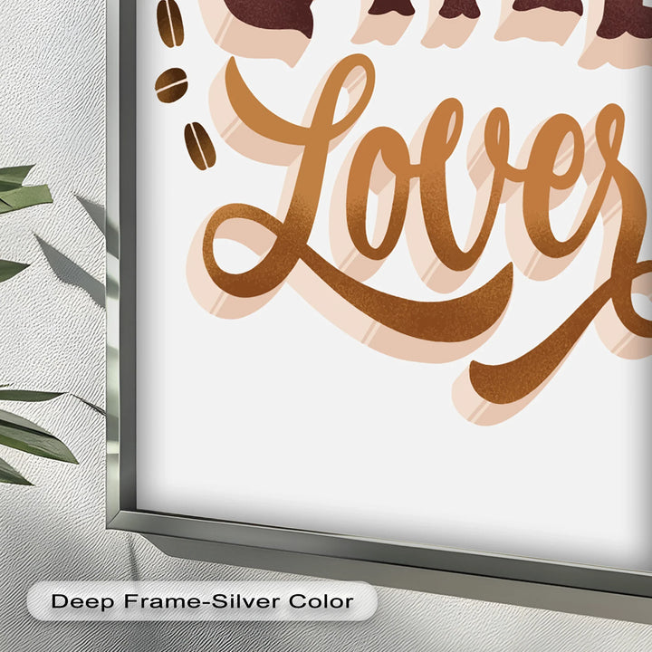 Coffee Lover Typography Art – Coffee Day Oil Painting - MyPhotoStation