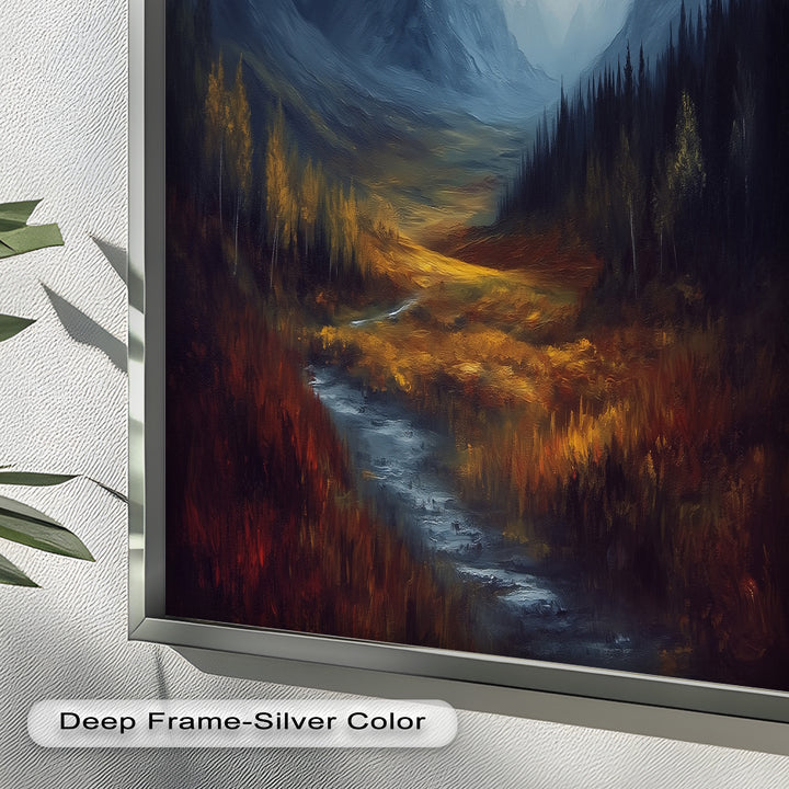 Stormy Valley Wall Art – Landscape Oil Painting