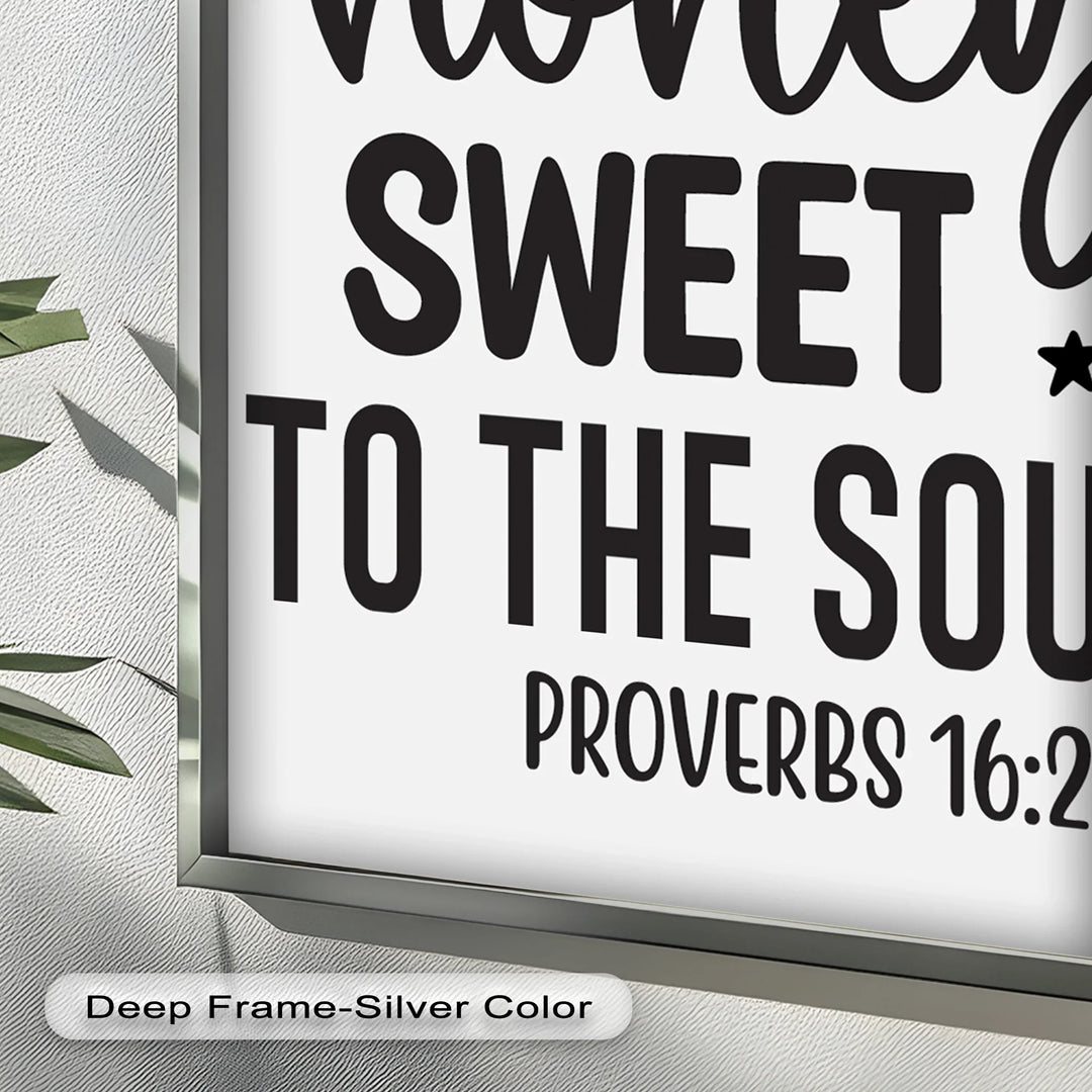 Kind Words Like Honey – Proverbs 16:24 Oil Painting - MyPhotoStation