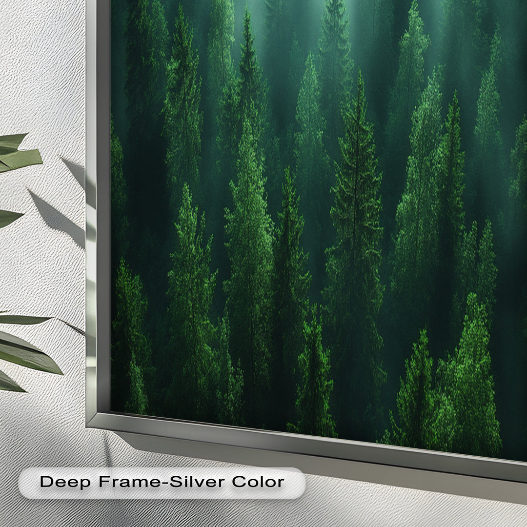 Misty Forest Landscape – Enchanting Nature Oil Painting