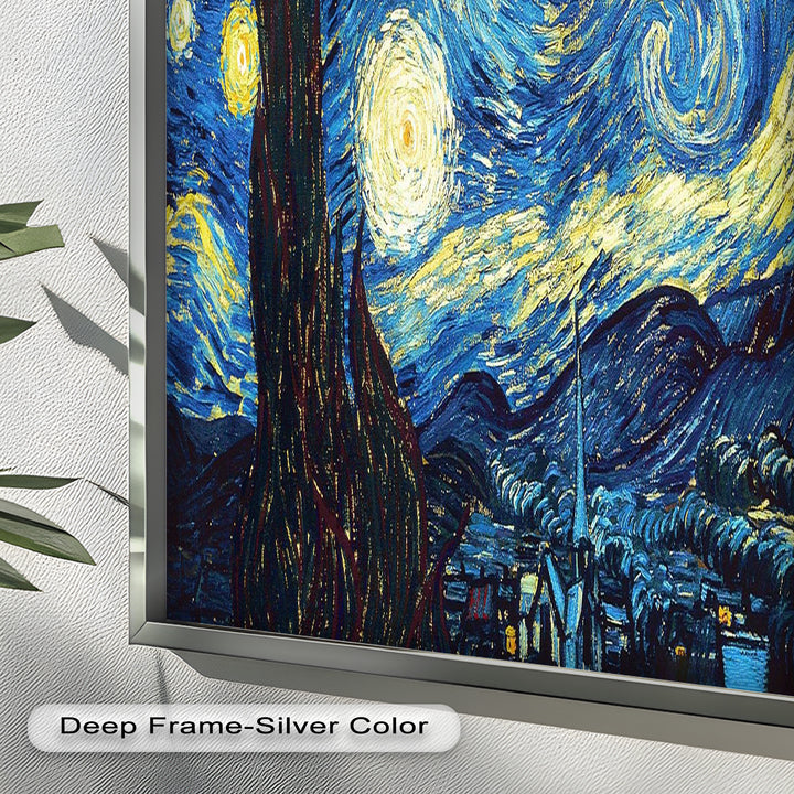 The Starry Night by Vincent van Gogh – Post-Impressionist Oil Painting
