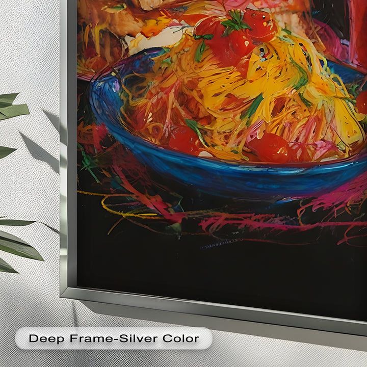 Gourmet-Sandwich und Pasta-Explosion - Food Painting